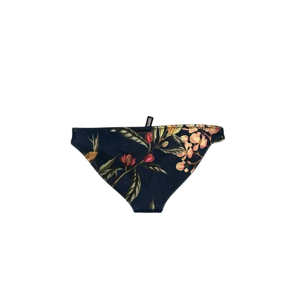 NEW WITHOUT TAGS Triangl Womens navy blue with a pink and yellow floral pattern